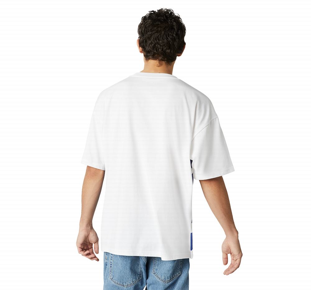 Camiseta Converse Star Chevron Icon Remix Homem Branco/Azuis 031978LPK